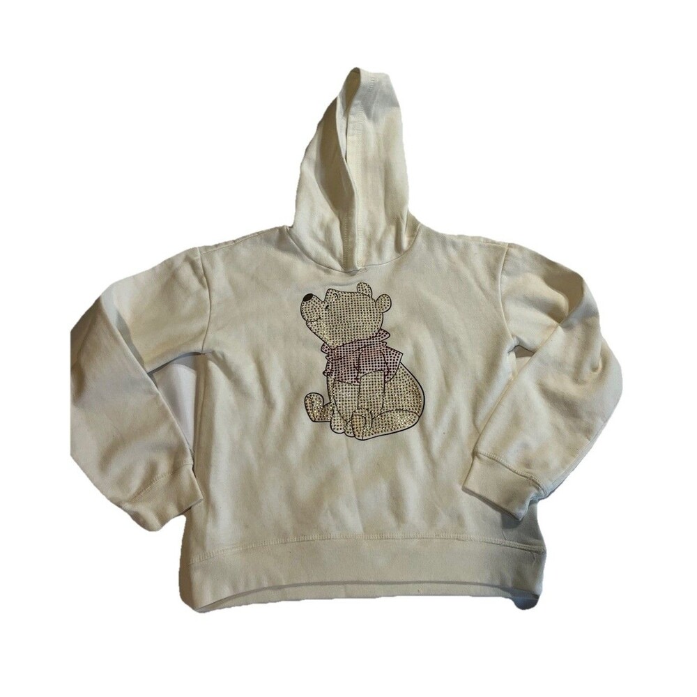 Winnie The Pooh Girls Hoodie Size 10/12 Crystal Pooh Design